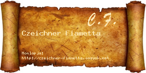 Czeichner Fiametta névjegykártya